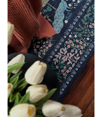 Alfombra Canopy 05 Charcoal | Rifle Paper Co x Loloi