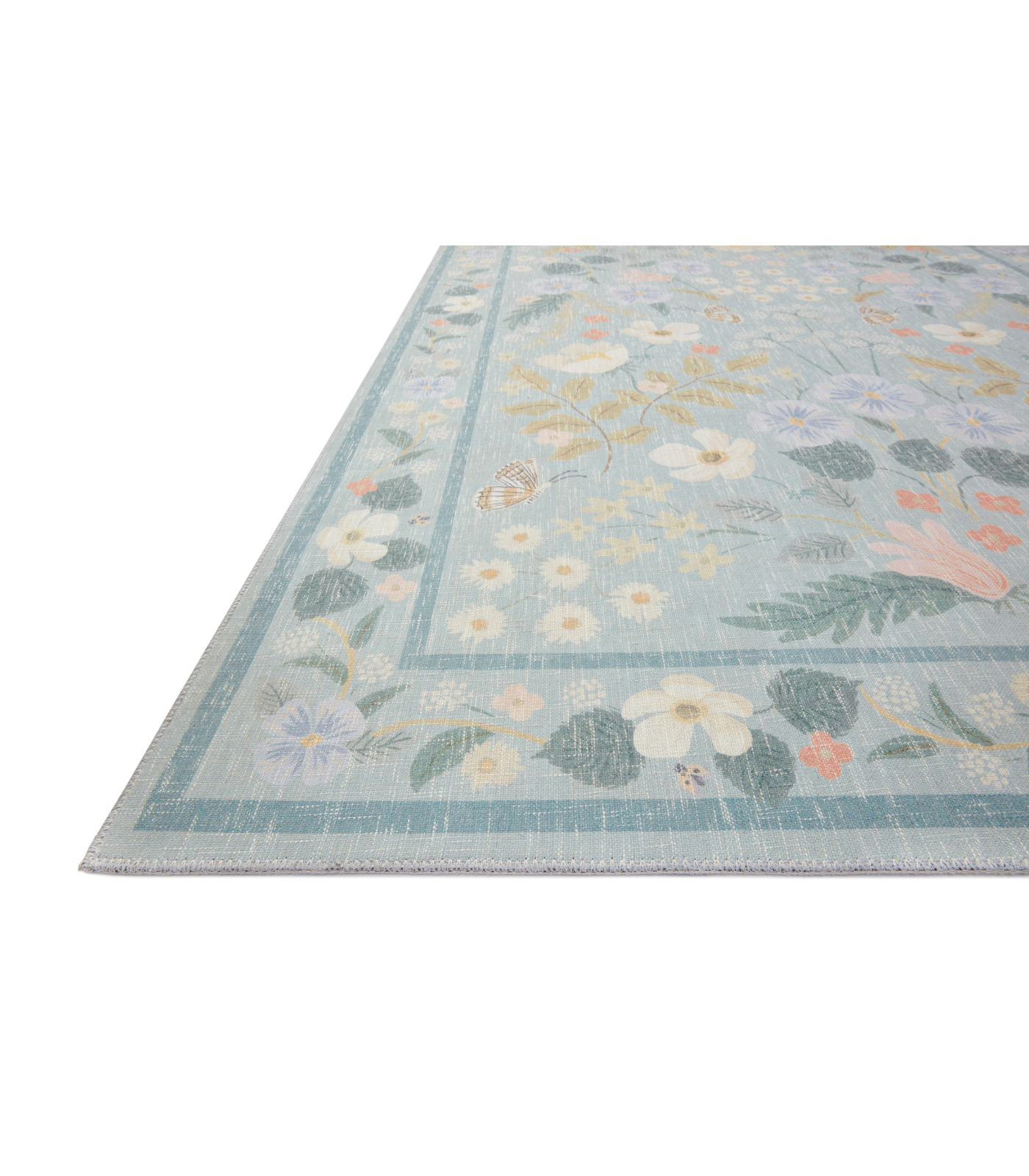 Alfombra Cotswolds 03 Willow Sky Rifle Paper Co. × Loloi PASILLO (77x229)