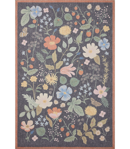 Alfombra Cotswolds 01 Strawberry Fields Black Rifle Paper Co. × Loloi (262X354)