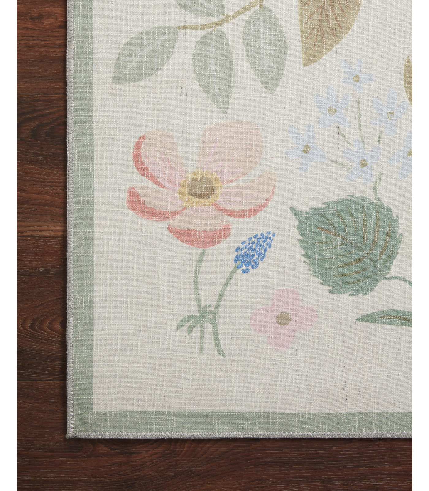 Alfombra Cotswolds 01 Strawberry Fields Ivory Rifle Paper Co. × Loloi (153x229)