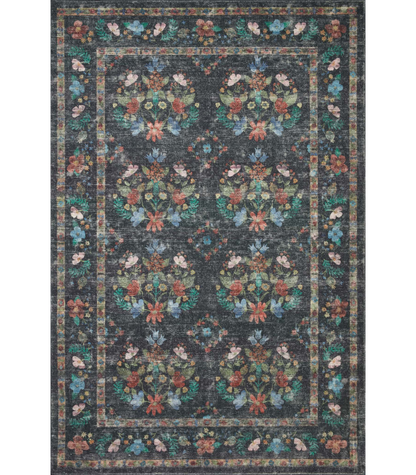 Alfombra Courtyard 04 Seville Charcoal Rifle Paper Co. X Loloi (229X290) - Perle&Perle