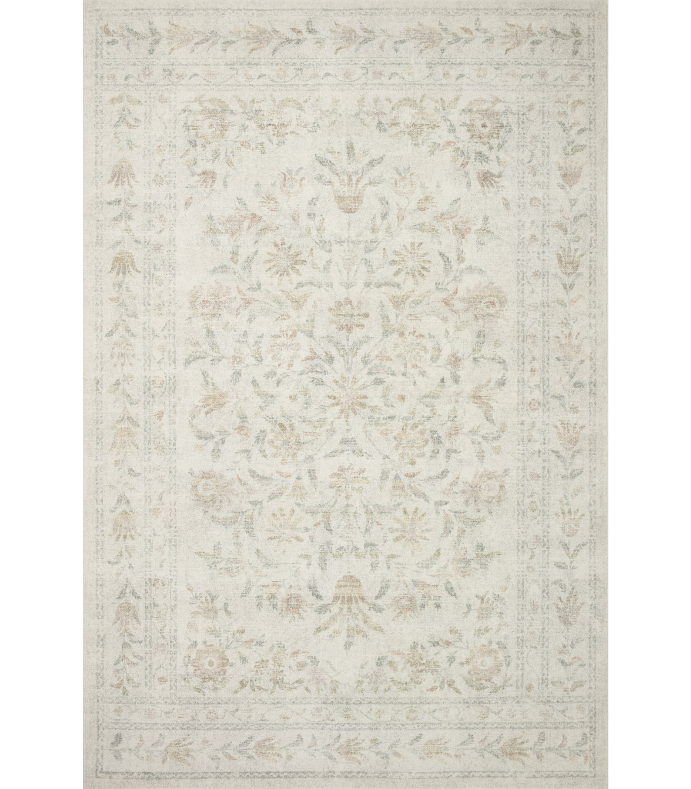 Alfombra Courtyard 01 Yellow Multi Rifle Paper Co. X Loloi (153X229) - Perle&Perle