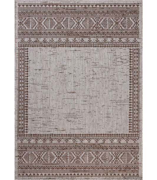 Alfombra Easton 01 Coffe | Dove  (Reversible para lavar en Casa)