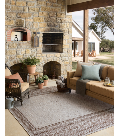 Alfombra Easton 01 Coffe | Dove  (Reversible para lavar en Casa)