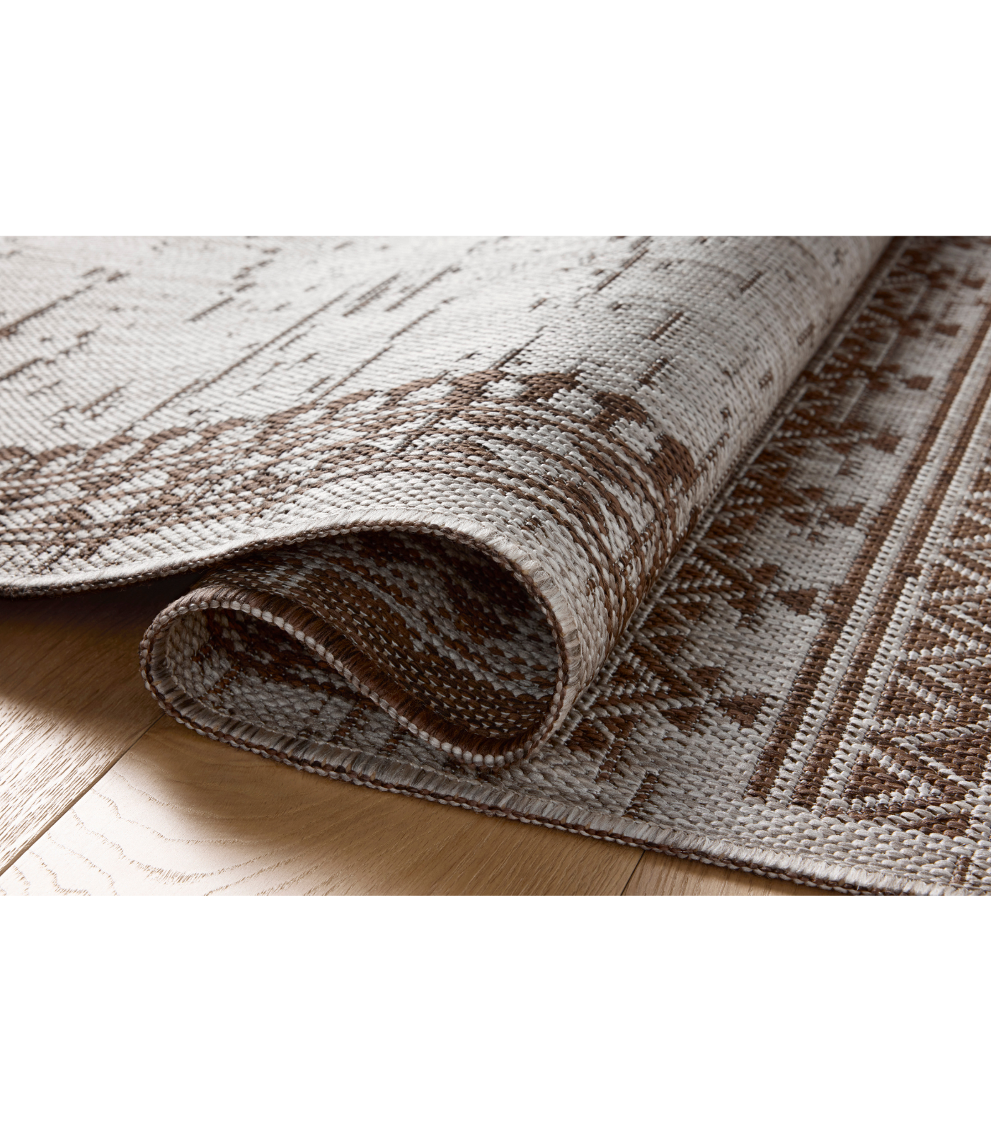 Alfombra Easton 01 Coffe | Dove  (Reversible para lavar en Casa)