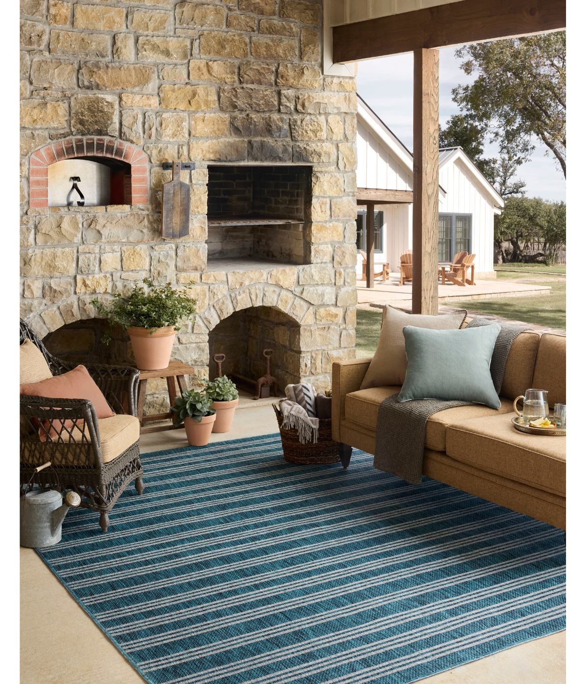 Alfombra Easton 04 Teal | Fog (Reversible para lavar en Casa)