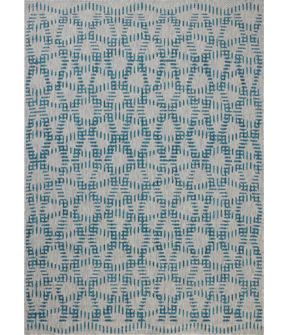 Alfombra Easton 10 Fog | Teal (Reversible para lavar en Casa)