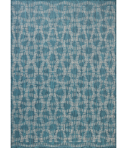 Alfombra Easton 10 Fog | Teal (Reversible para lavar en Casa)