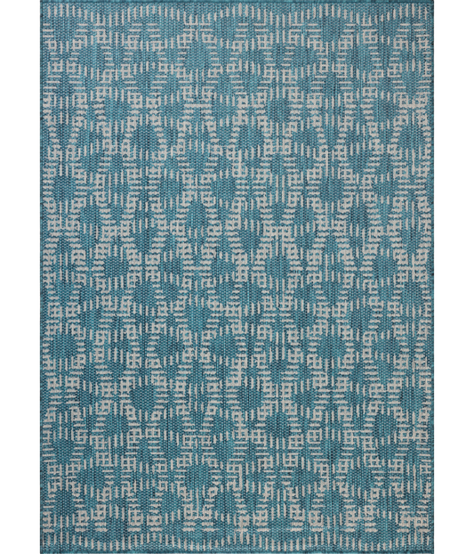Alfombra Easton 10 Fog | Teal (Reversible para lavar en Casa)