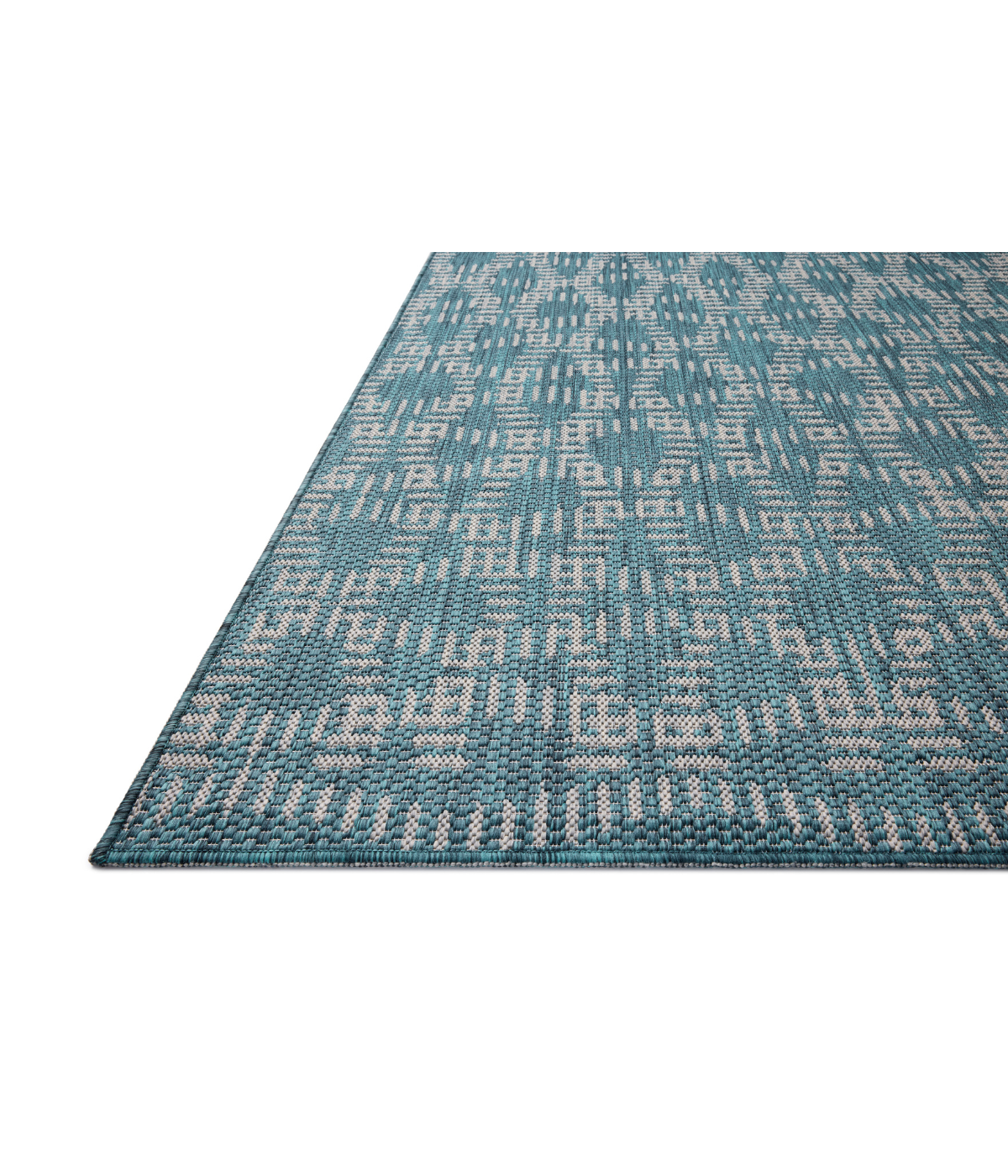 Alfombra Easton 10 Fog | Teal (Reversible para lavar en Casa)