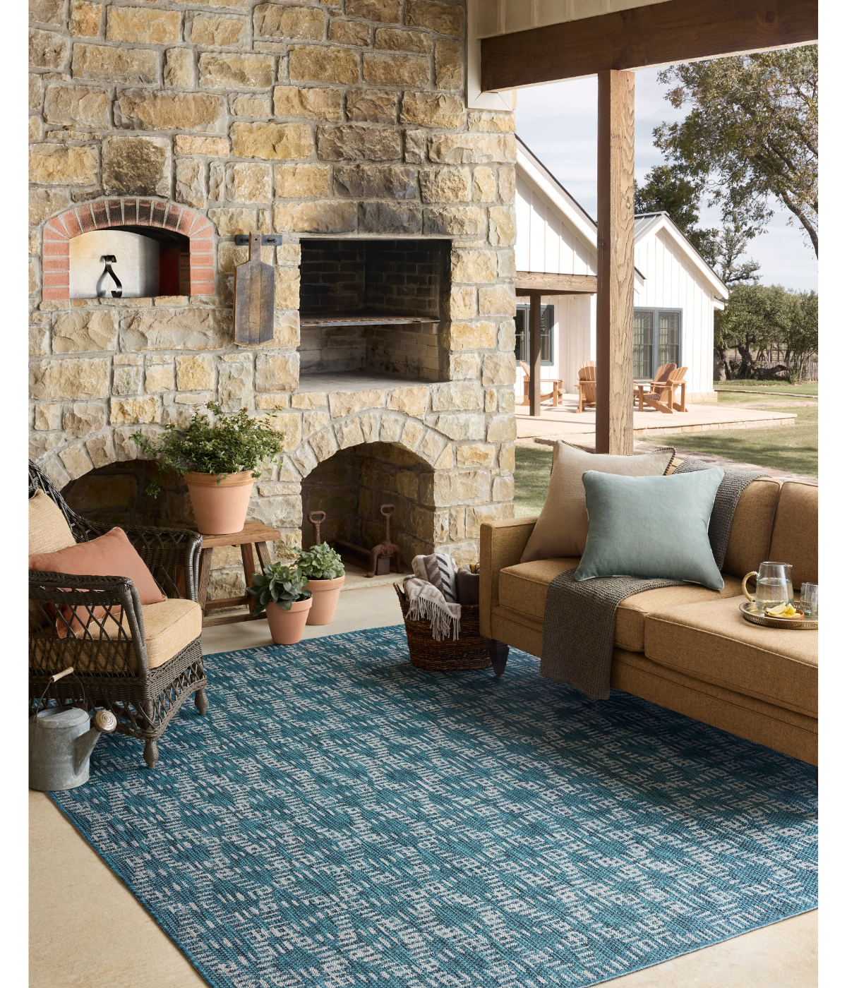 Alfombra Easton 10 Fog | Teal (Reversible para lavar en Casa)