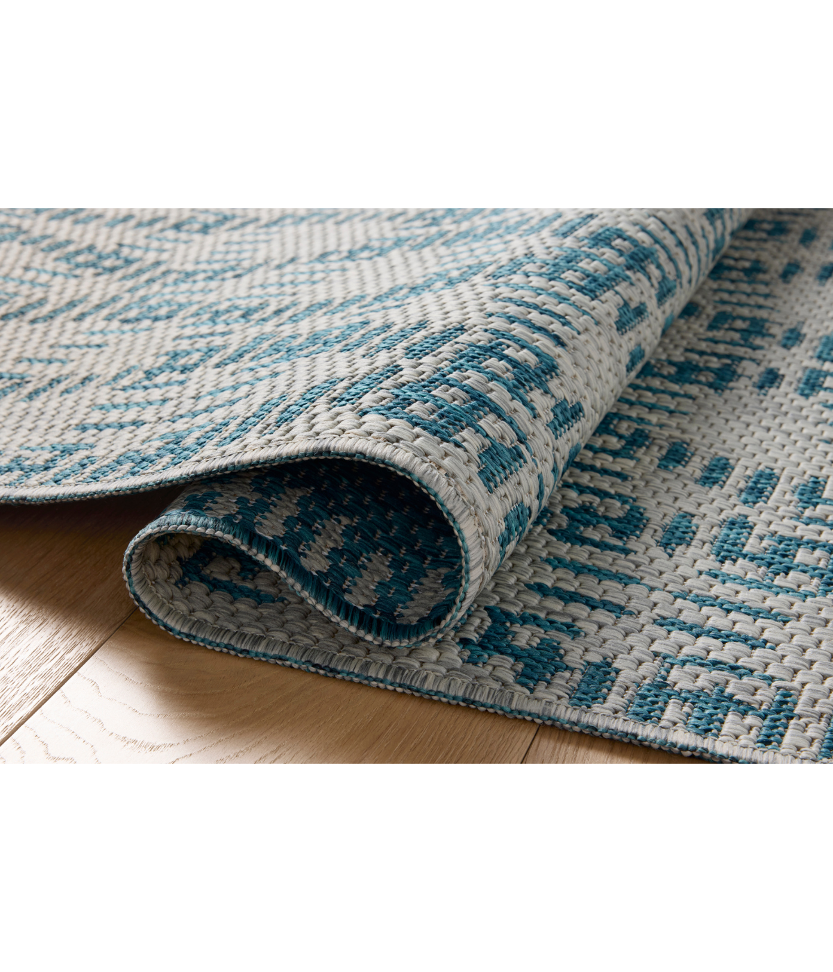 Alfombra Easton 10 Fog | Teal (Reversible para lavar en Casa)