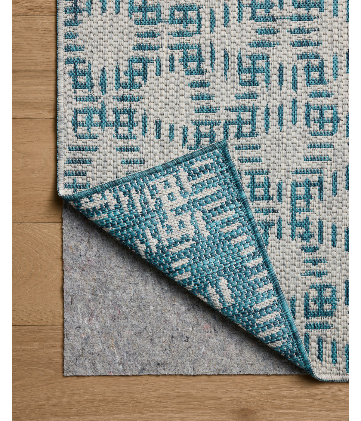 Alfombra Easton 10 Fog | Teal (Reversible para lavar en Casa)