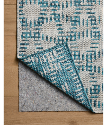 Alfombra Easton 10 Fog | Teal (Reversible para lavar en Casa)