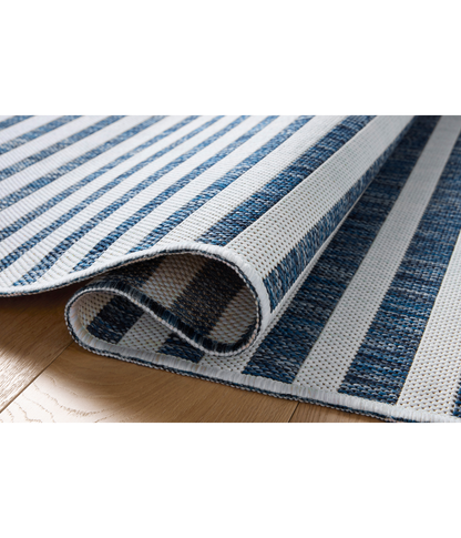 Alfombra Easton 03 Denim | Ivory (Reversible para lavar en Casa)