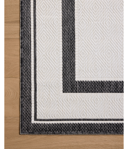 Alfombra Easton 11 Onyx | Ivory (Reversible para lavar en Casa)