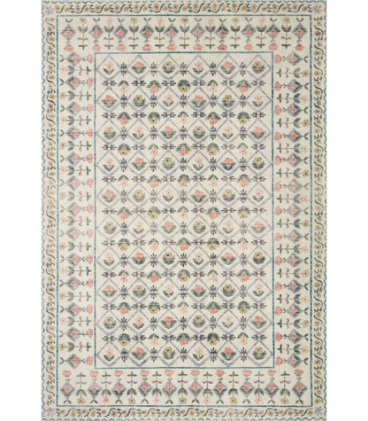 Alfombra Eden 03 Lattice Ivory Rifle Paper Co. X Loloi (107X169) - Perle&Perle