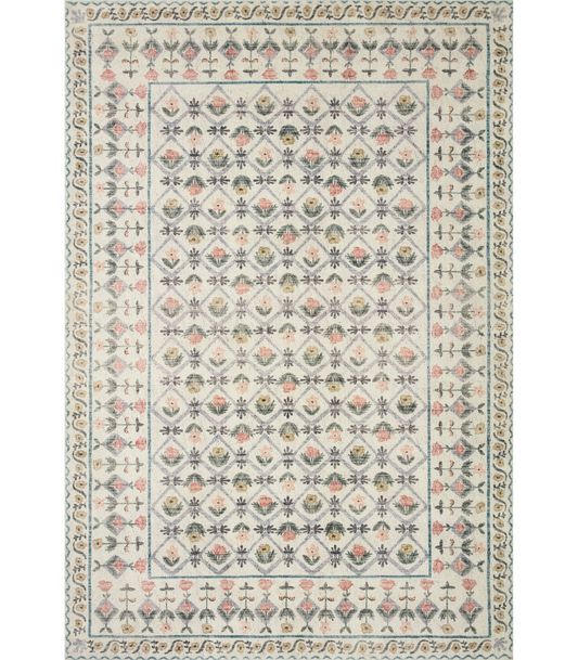 Alfombra Eden 03 Lattice Ivory Rifle Paper Co. X Loloi (107X169)