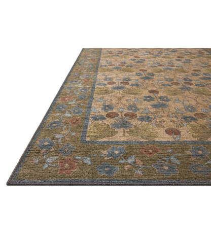 Alfombra Edinburgh  02 Tan | Olive  Rifle Paper Co. × Loloi  153X229 | Preventa