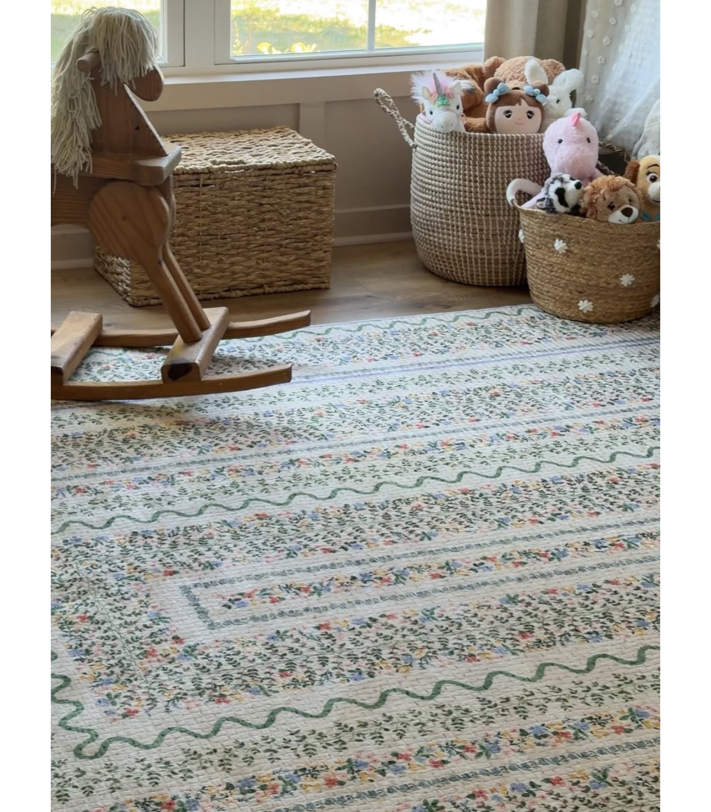 Alfombra Orchard 01 Ivory | Multi x Rifle Paper Co x Loloi (Lavable en Máquina)