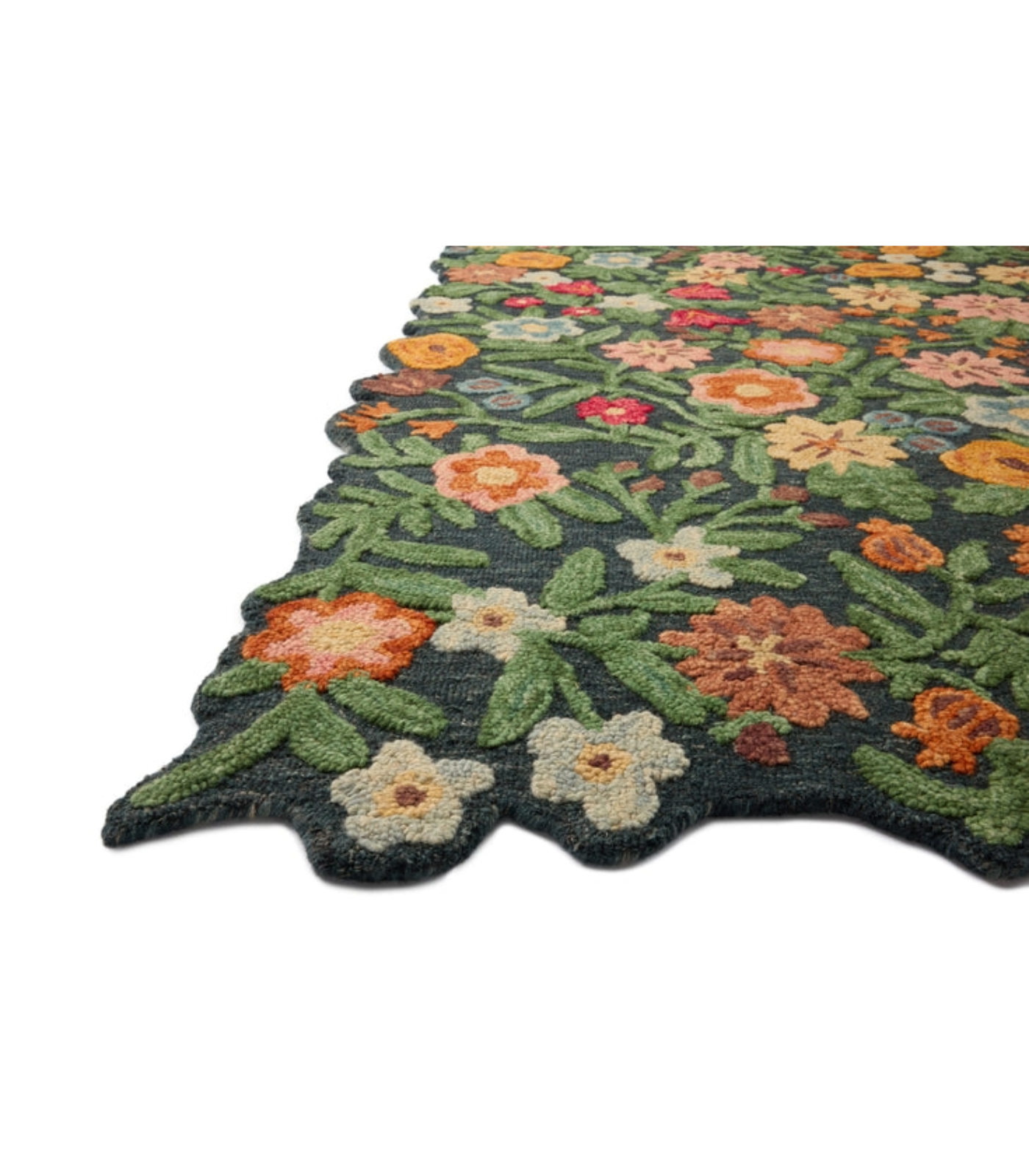 Alfombra Edith 01 Navy | Multi Rifle Paper Co. × Loloi 153X229 | Preventa
