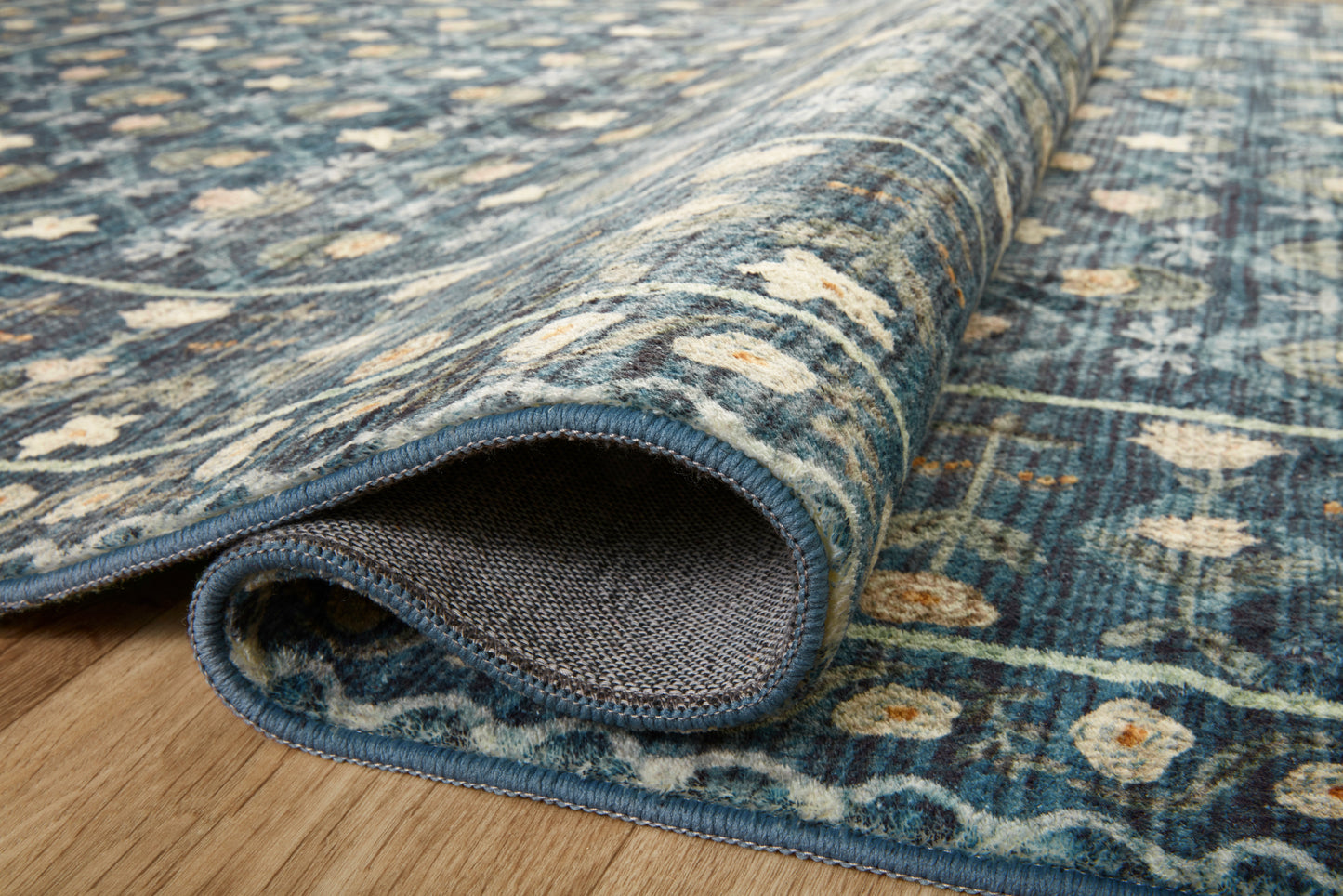 Alfombra Eden 03 Lattice Indigo Rifle Paper Co. X Loloi (153X229)
