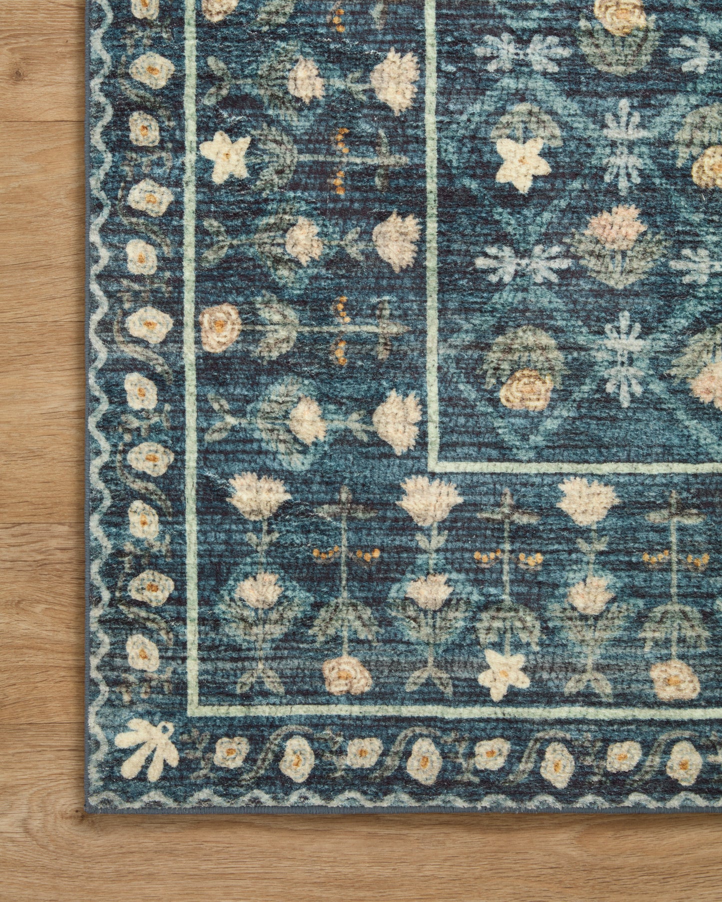 Alfombra Eden 03 Lattice Indigo Rifle Paper Co. X Loloi (153X229)