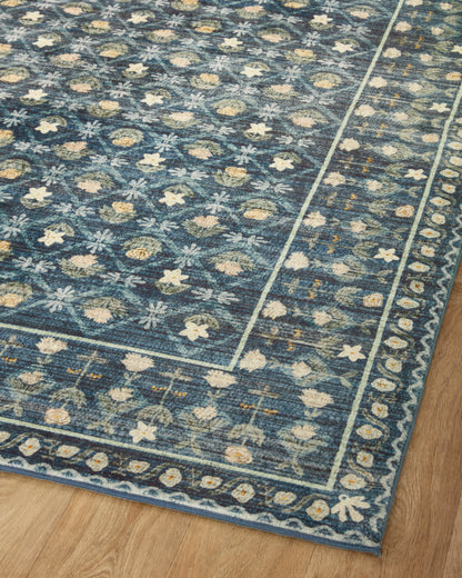 Alfombra Eden 03 Lattice Indigo Rifle Paper Co. X Loloi (153X229)