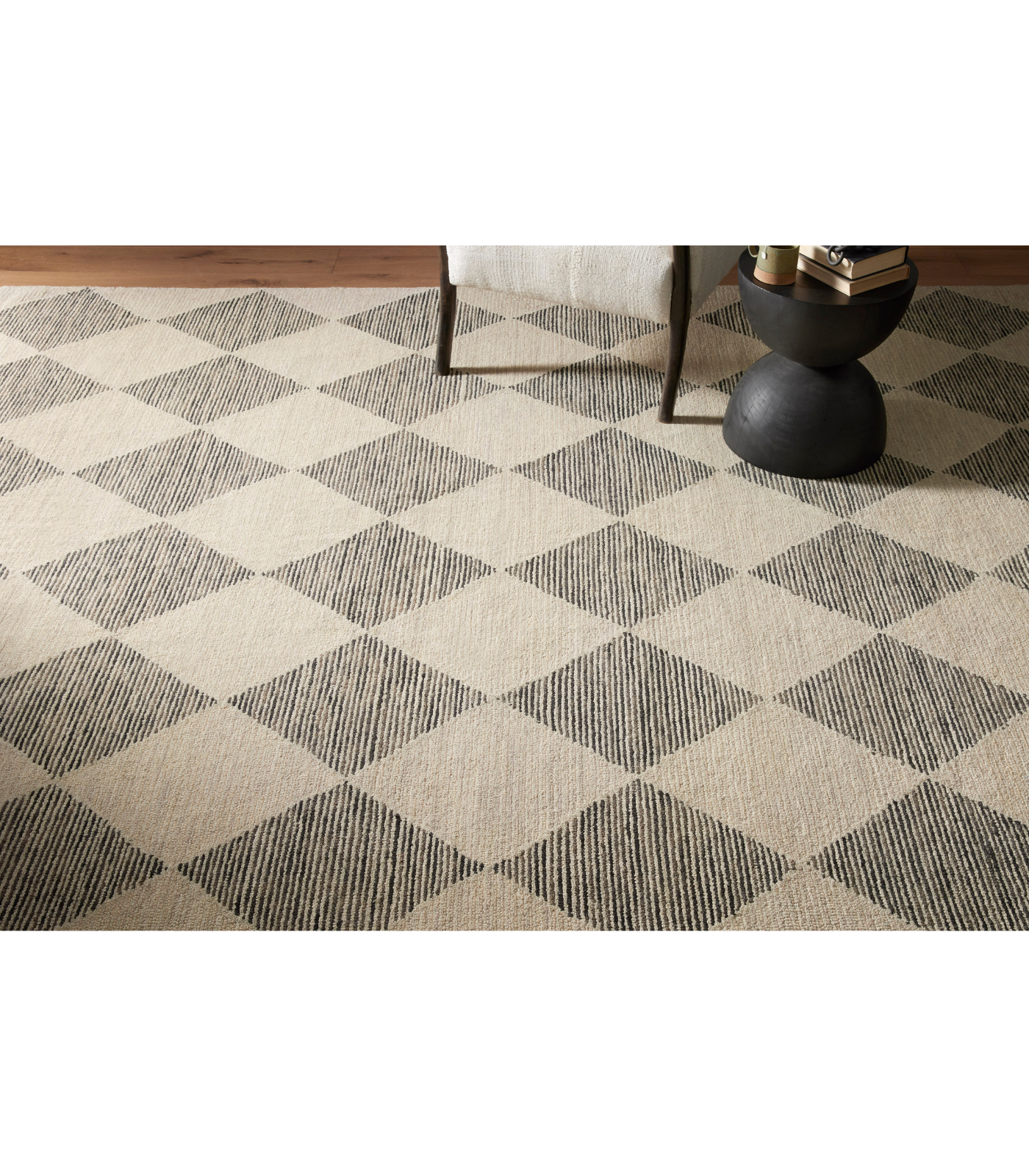 Alfombra Francis 01 Beige | Charcoal Chris Loves Julia x Loloi (153X229) - Perle&Perle