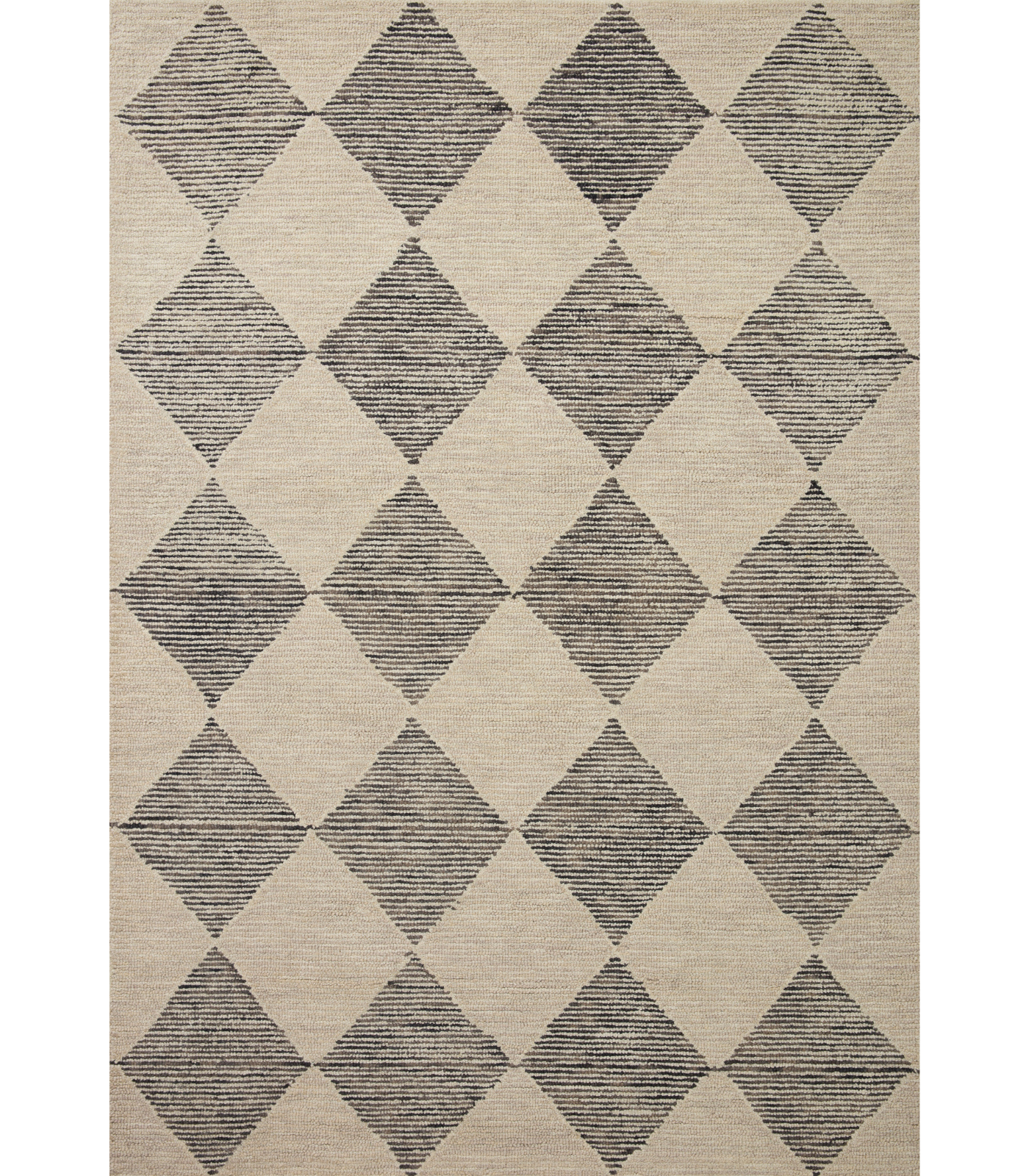 Alfombra Francis 01 Beige | Charcoal Chris Loves Julia x Loloi (153X229) - Perle&Perle