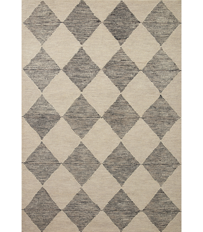 Alfombra Francis 01 Beige | Charcoal Chris Loves Julia x Loloi (153X229) - Perle&Perle