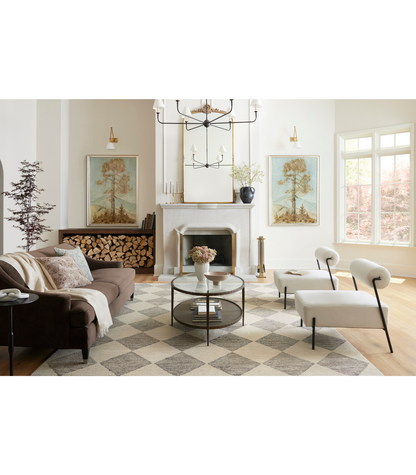 Alfombra Francis 01 Beige | Charcoal Chris Loves Julia x Loloi (153X229) - Perle&Perle