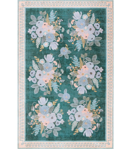 Alfombra Jardin 01 Marseille Emeralda Rifle Paper Co. × Loloi  (239x290)