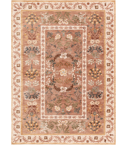 Alfombra Kismet 01 Arabesque Camel Rifle Paper Co. x Loloi (153x244)