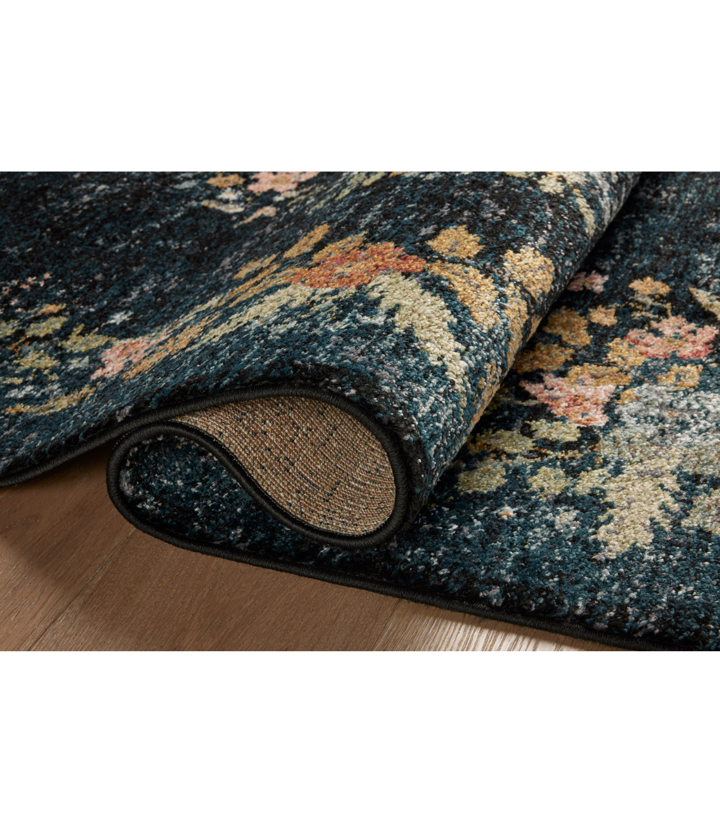 Alfombra Laurel 01 Strawberry Fields Navy Rifle Paper Co. × Loloi (161X234) - Perle&Perle