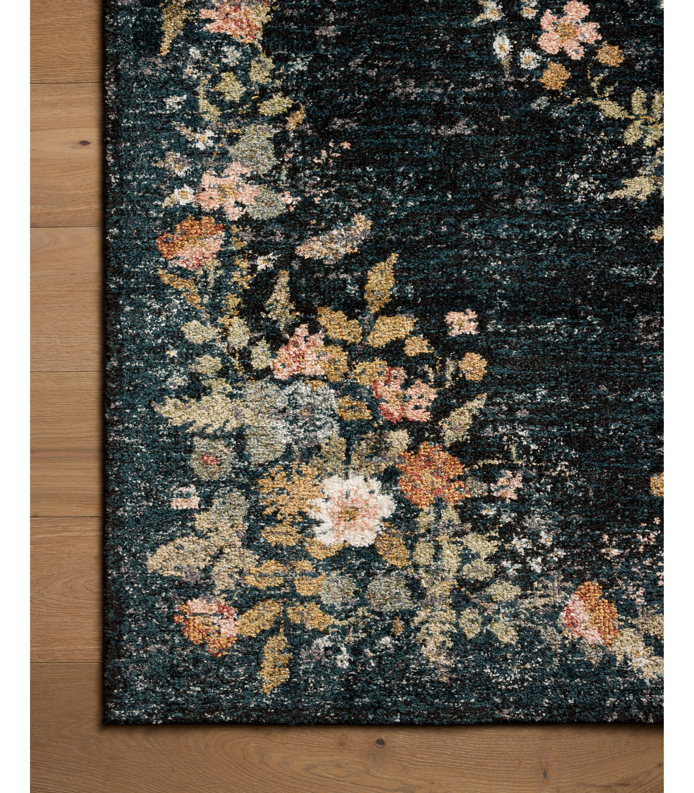 Alfombra Laurel 01 Strawberry Fields Navy Rifle Paper Co. × Loloi (161X234) - Perle&Perle