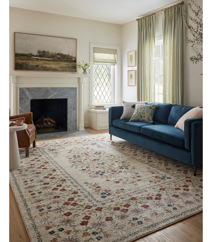 Alfombra Laurel 02 Eleanor Linen Rifle Paper Co. × Loloi (120X170)