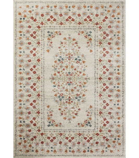 Alfombra Laurel 02 Eleanor Linen Rifle Paper Co. × Loloi (161X234) - Perle&Perle