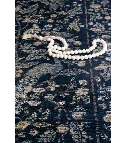 Alfombra Laurel 05 Peacock Garden Navy | Rifle Paper Co x Loloi