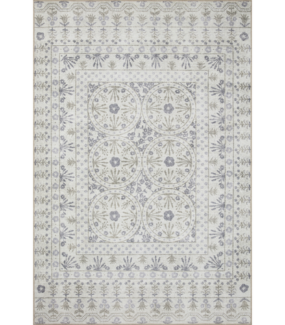 Alfombra Maison 03 Rosette Ivory Rifle Paper Co. × Loloi (229X290) - Perle&Perle