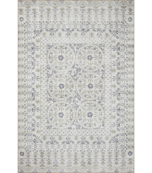 Alfombra Maison 03 Rosette Ivory Rifle Paper Co. × Loloi (229X290)