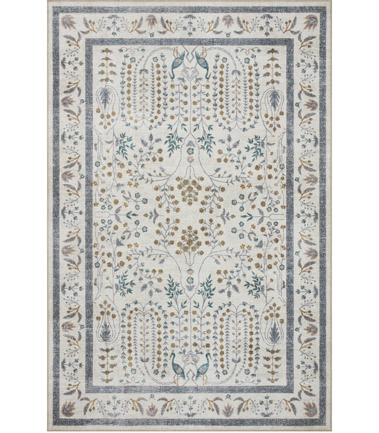 Alfombra Maison 05 Wisteria Cream Rifle Paper Co. × Loloi (153X229)