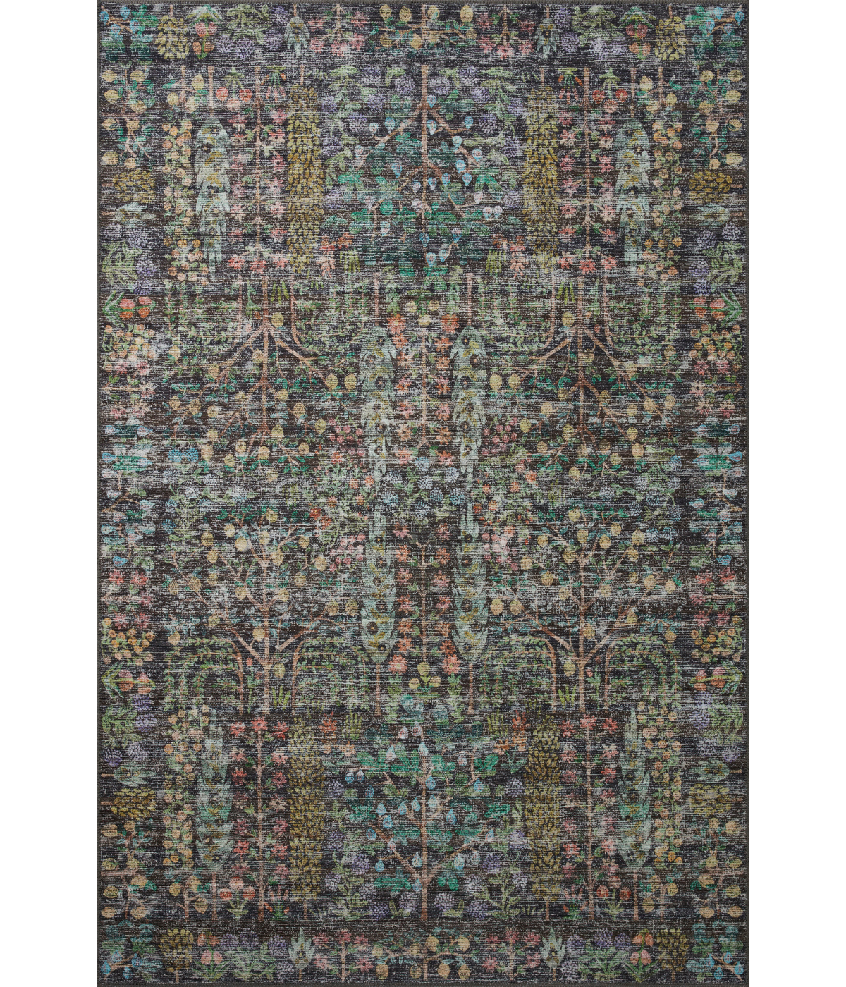 Alfombra Maison 07 Grove | Charcoal  x Rifle Paper Co. × Loloi