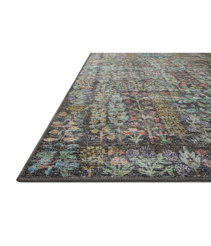 Alfombra Maison 07 Grove | Charcoal  x Rifle Paper Co. × Loloi