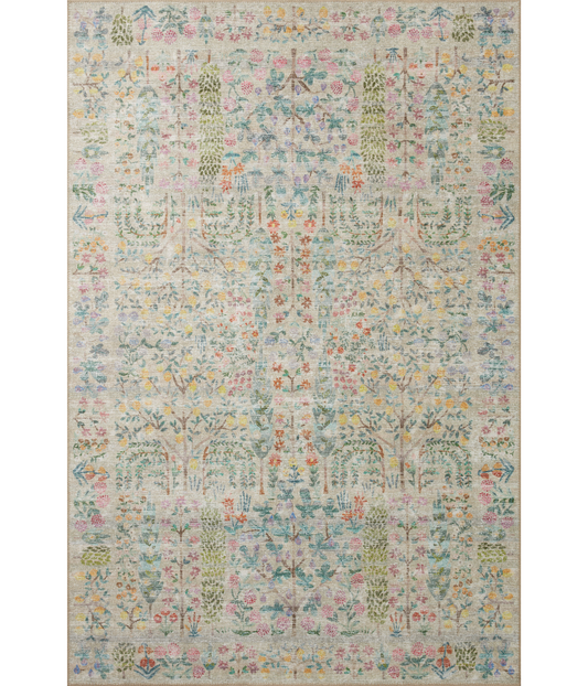 Alfombra Maison 07 Grove | Khaki  x Rifle Paper Co. × Loloi
