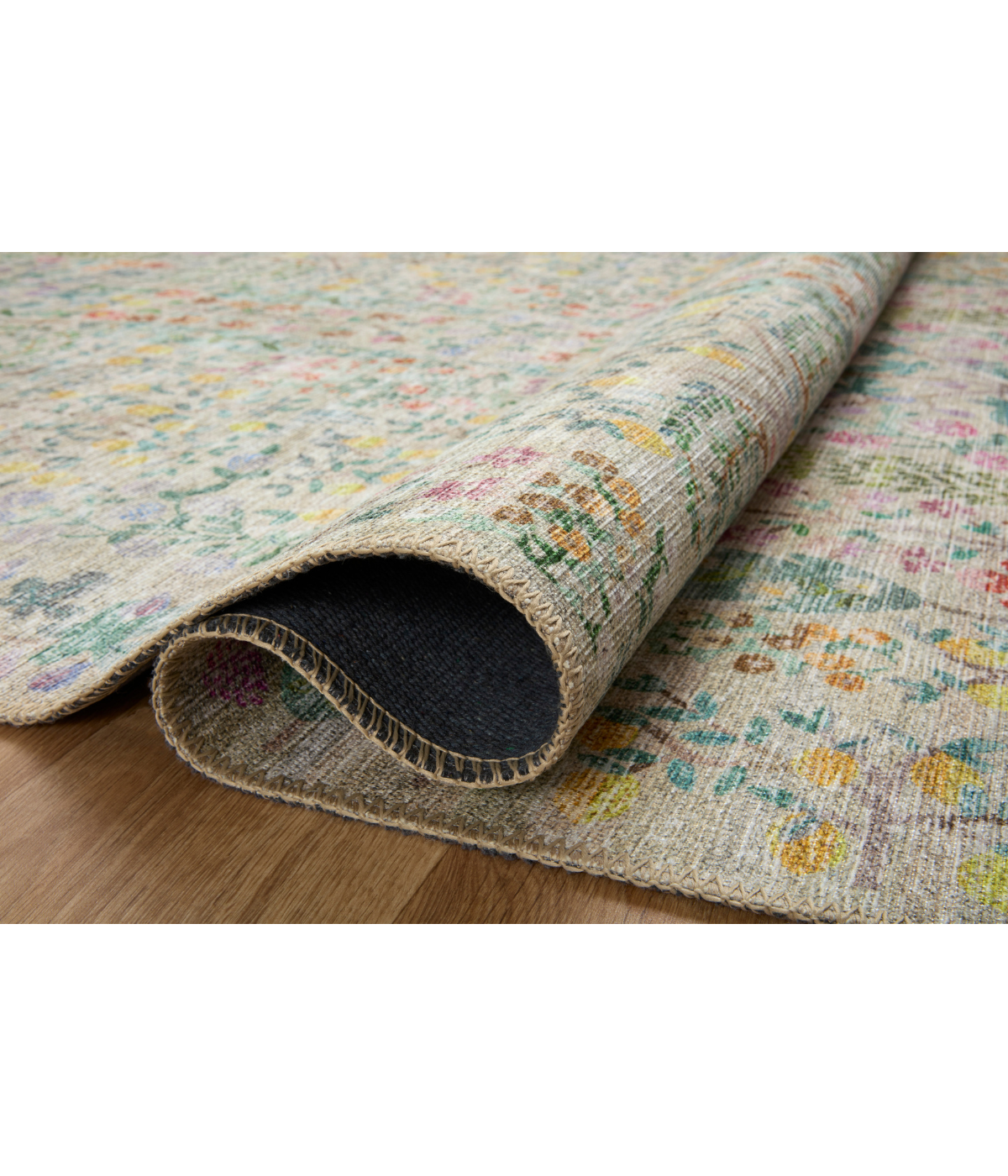 Alfombra Maison 07 Grove | Khaki  x Rifle Paper Co. × Loloi