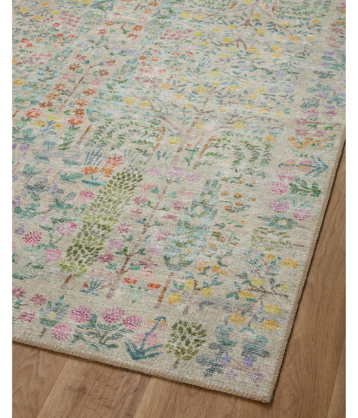 Alfombra Maison 07 Grove | Khaki  x Rifle Paper Co. × Loloi