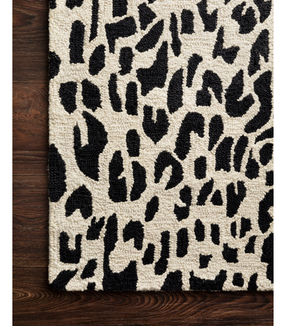 Alfombra Masai 02 Black | Ivory (110X171) | Preventa