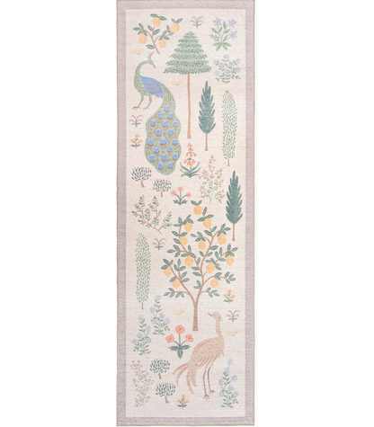 Alfombra Menagerie 01 Les Fauves Cream Rifle Paper Co. × Loloi (77X229)