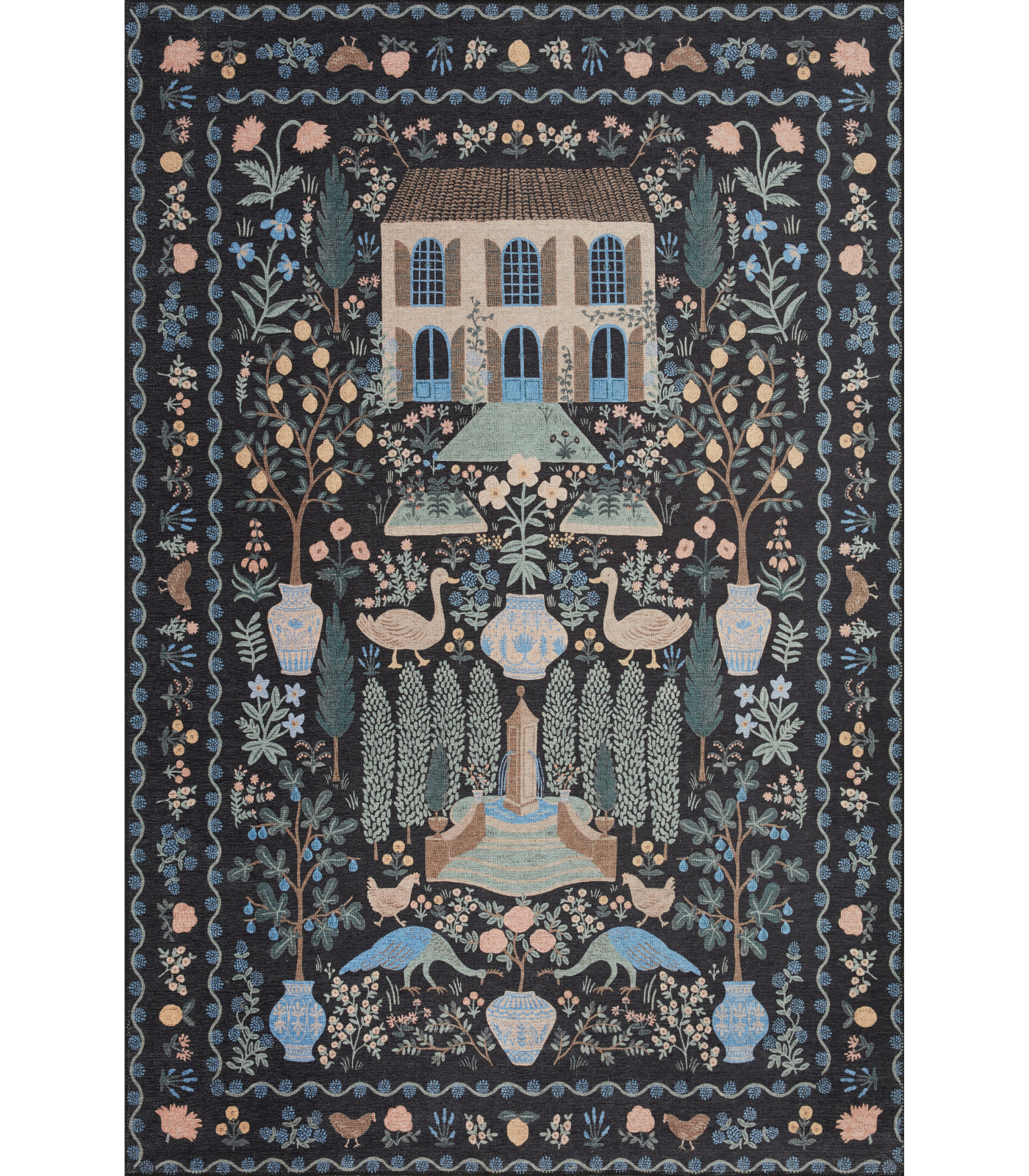 Alfombra Menagerie 03 Camont Black Rifle Paper Co. × Loloi (153x229)